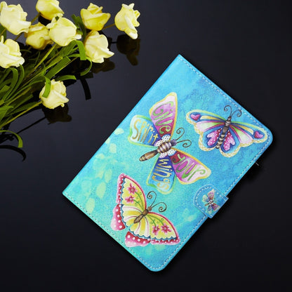 For Lenovo Tab M11/ Xiaoxin Pad 11 2024 Coloured Drawing Stitching Smart Leather Tablet Case(Colorful Butterflies) - Lenovo by buy2fix | Online Shopping UK | buy2fix