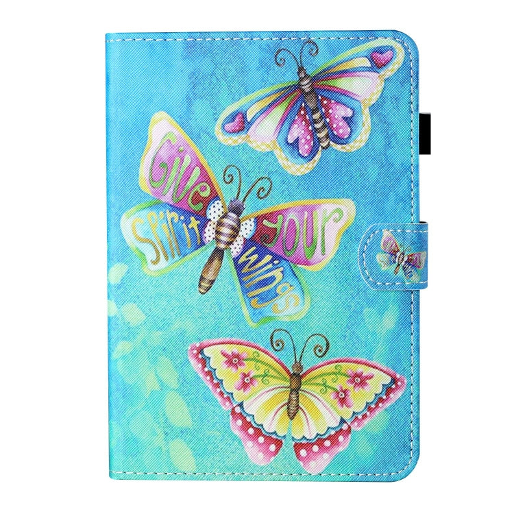 For Lenovo Tab M11/ Xiaoxin Pad 11 2024 Coloured Drawing Stitching Smart Leather Tablet Case(Colorful Butterflies) - Lenovo by buy2fix | Online Shopping UK | buy2fix