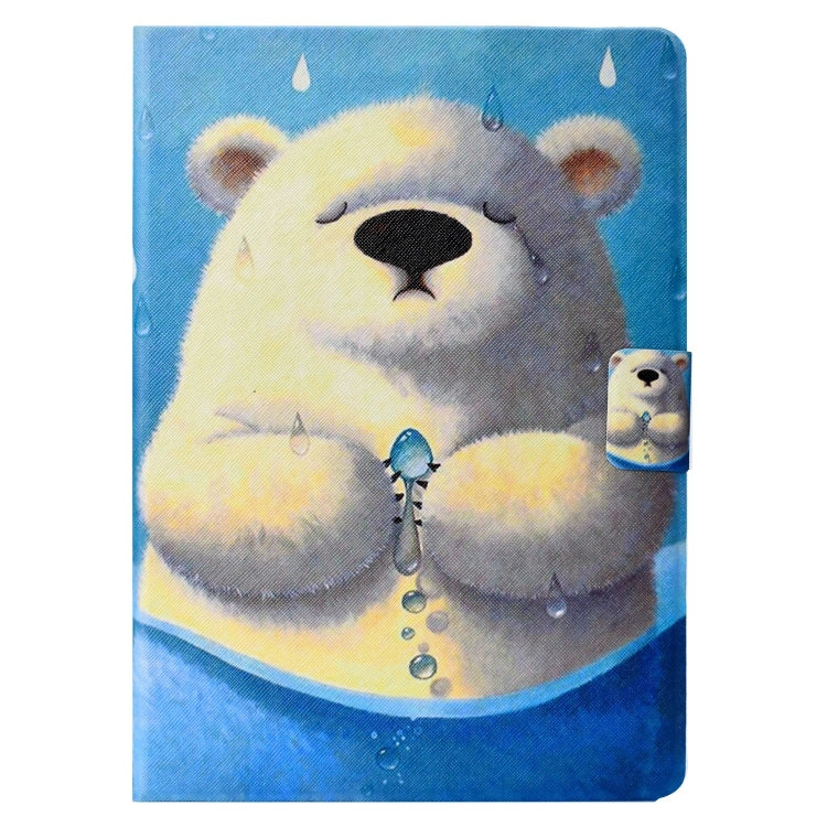For Lenovo Tab M11/ Xiaoxin Pad 11 2024 Voltage Coloured Drawing Smart Leather Tablet Case(Polar Bear) - Lenovo by buy2fix | Online Shopping UK | buy2fix