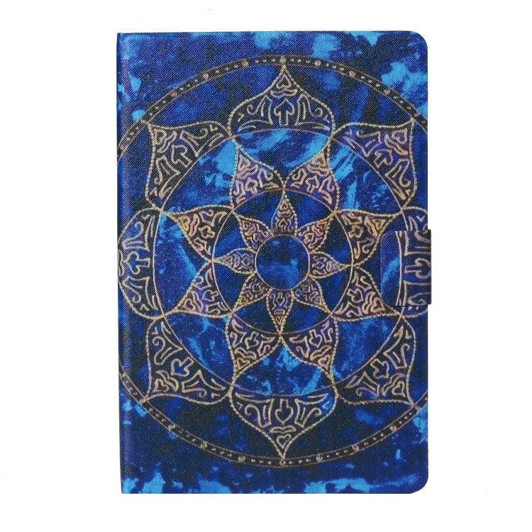 For Lenovo Tab M11/ Xiaoxin Pad 11 2024 Voltage Coloured Drawing Smart Leather Tablet Case(Blue Mandala) - Lenovo by buy2fix | Online Shopping UK | buy2fix