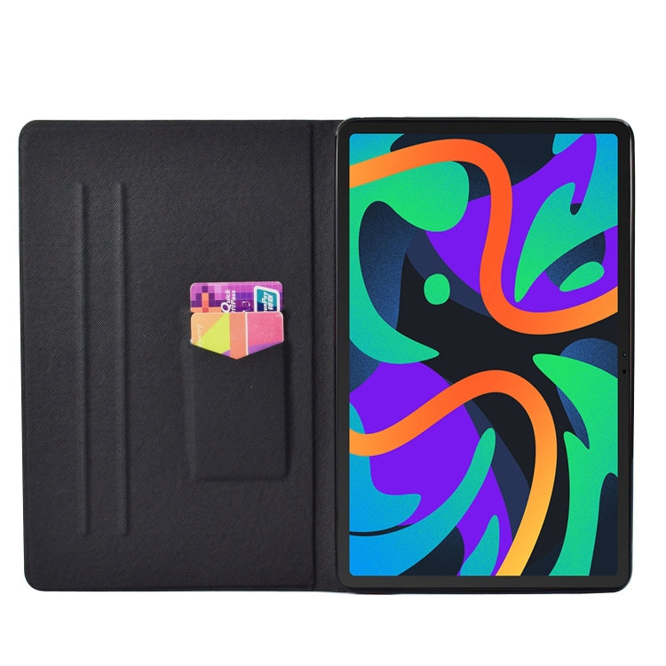 For Lenovo Tab M11/ Xiaoxin Pad 11 2024 Voltage Coloured Drawing Smart Leather Tablet Case(Blue Mandala) - Lenovo by buy2fix | Online Shopping UK | buy2fix