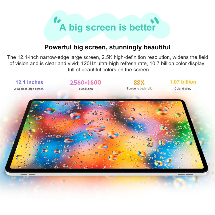 Honor Tablet 9 12.1 inch WiFi, Standard 8GB+256GB, MagicOS 7.2 Snapdragon 6 Gen1 Octa Core 2.2GHz, Not Support Google Play(White) - Huawei by Huawei | Online Shopping UK | buy2fix