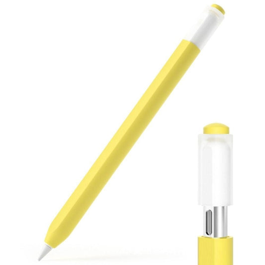 For Apple Pencil (USB-C) Jelly Silicone Stylus Pen Protective Cover(Yellow) - Pencil Accessories by buy2fix | Online Shopping UK | buy2fix