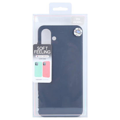 For Samsung Galaxy S24 5G GOOSPERY SOFT FEELING Liquid TPU Soft Phone Case(Dark Blue) - Galaxy S24 5G Cases by GOOSPERY | Online Shopping UK | buy2fix