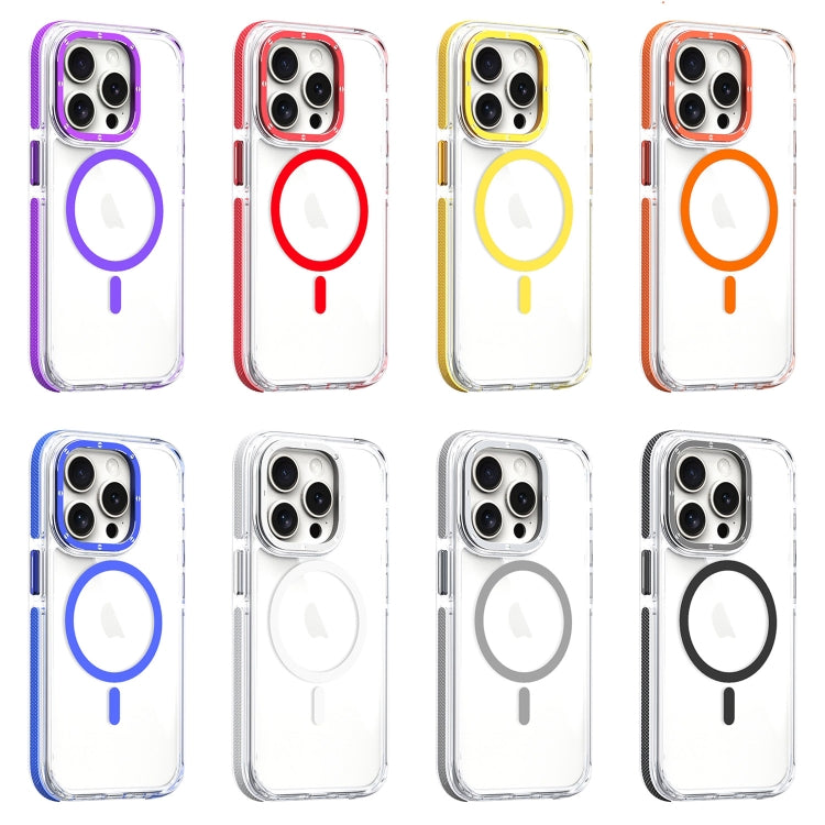 For iPhone 16 Pro Max Dual-Color Clear Acrylic Hybrid TPU MagSafe Phone Case(Black) - iPhone 16 Pro Max Cases by buy2fix | Online Shopping UK | buy2fix