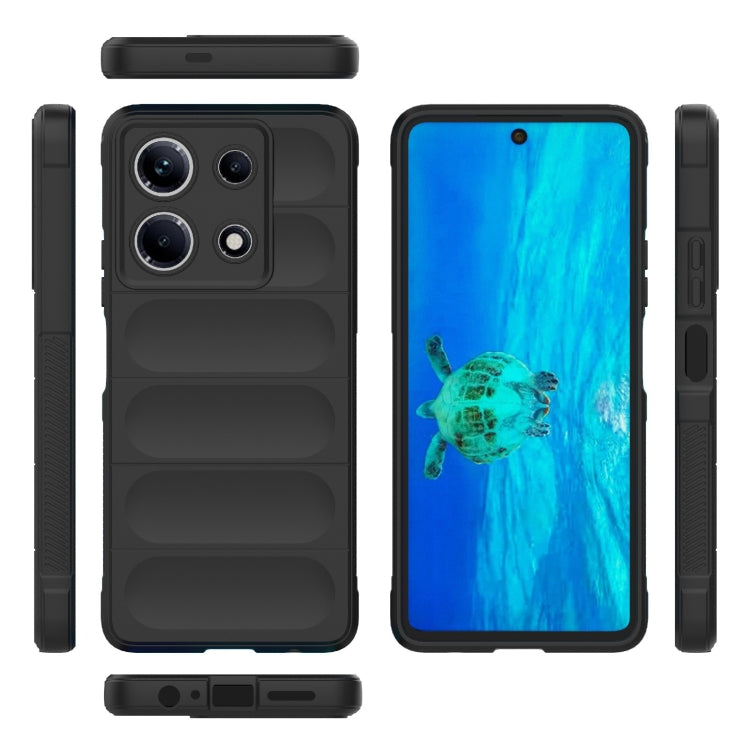 For Infinix Note 30 4G Magic Shield TPU + Flannel Phone Case(Black) - Infinix Cases by buy2fix | Online Shopping UK | buy2fix