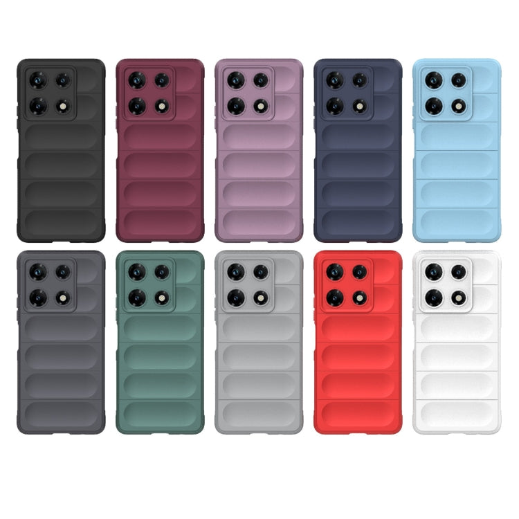For Infinix Note 30 Pro X6788 Magic Shield TPU + Flannel Phone Case(Grey) - Infinix Cases by buy2fix | Online Shopping UK | buy2fix