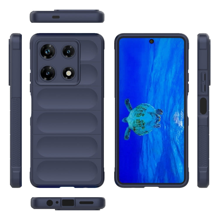 For Infinix Note 30 Pro X6788 Magic Shield TPU + Flannel Phone Case(Dark Blue) - Infinix Cases by buy2fix | Online Shopping UK | buy2fix