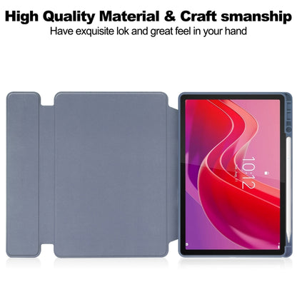 For Lenovo Tab M11/Xiaoxin Pad 11 2024 360 Rotation Transparent Smart Leather Case(Lavender) - Lenovo by buy2fix | Online Shopping UK | buy2fix