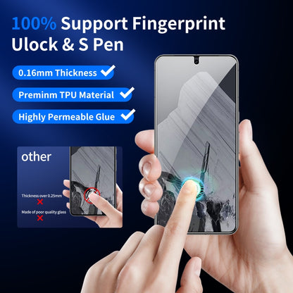 For Google Pixel 8 Pro 2pcs 0.16mm 9H Nanoglass Fingerprint Unlock Screen Film with 2pcs Lens Film - Google Tempered Glass by buy2fix | Online Shopping UK | buy2fix