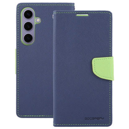 For Samsung Galaxy S24+ 5G GOOSPERY FANCY DIARY Cross Texture Leather Phone Case(Navy Blue) - Galaxy S24+ 5G Cases by GOOSPERY | Online Shopping UK | buy2fix