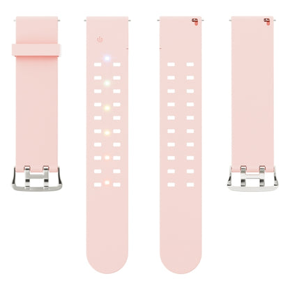 For Apple Watch Ultra 2 49mm Luminous Colorful Light Silicone Watch Band(Pink) - Watch Bands by buy2fix | Online Shopping UK | buy2fix