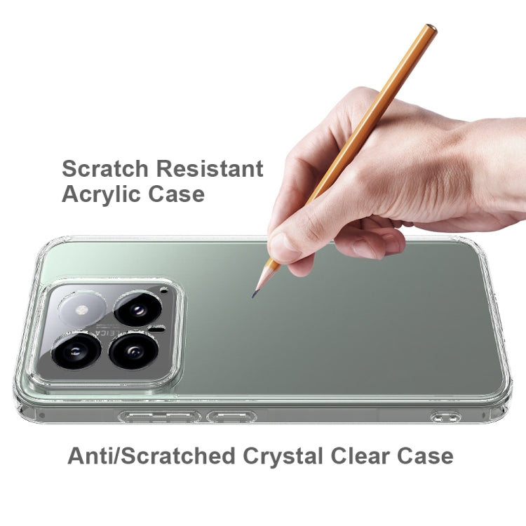 For Xiaomi 14 Scratchproof Acrylic TPU Phone Case(Transparent) - 14 Cases by buy2fix | Online Shopping UK | buy2fix