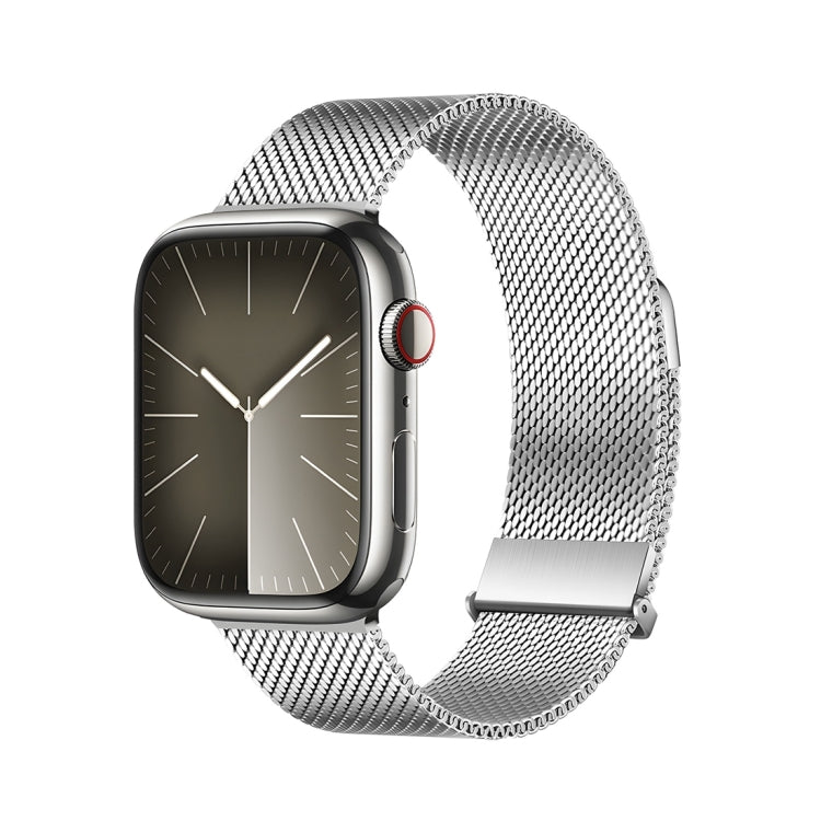 For Apple Watch Series 2 42mm DUX DUCIS Milanese Pro Series Stainless Steel Watch Band(Silver) - Watch Bands by DUX DUCIS | Online Shopping UK | buy2fix