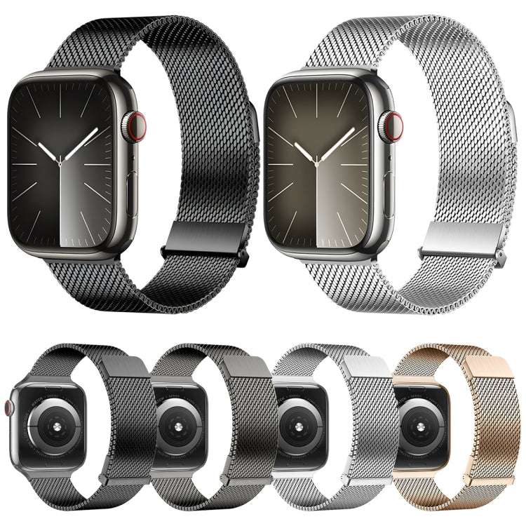 For Apple Watch Series 8 41mm DUX DUCIS Milanese Pro Series Stainless Steel Watch Band(Graphite) - Watch Bands by DUX DUCIS | Online Shopping UK | buy2fix