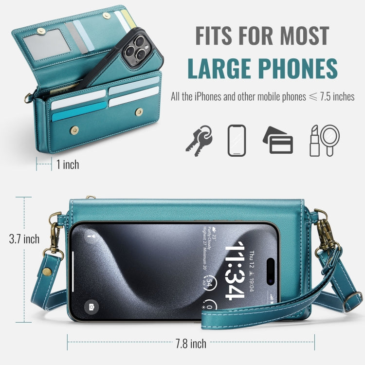 CaseMe Me30 Multi Functional Diagonal Cross Bag Phone Case(Green) -  by CaseMe | Online Shopping UK | buy2fix