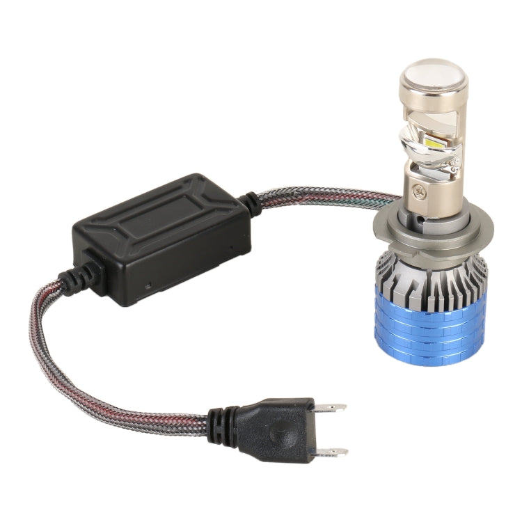 H7 Pair 55W 6000lm 6000K Car LED Mini Lens Headlight Bulb - LED Headlamps by buy2fix | Online Shopping UK | buy2fix