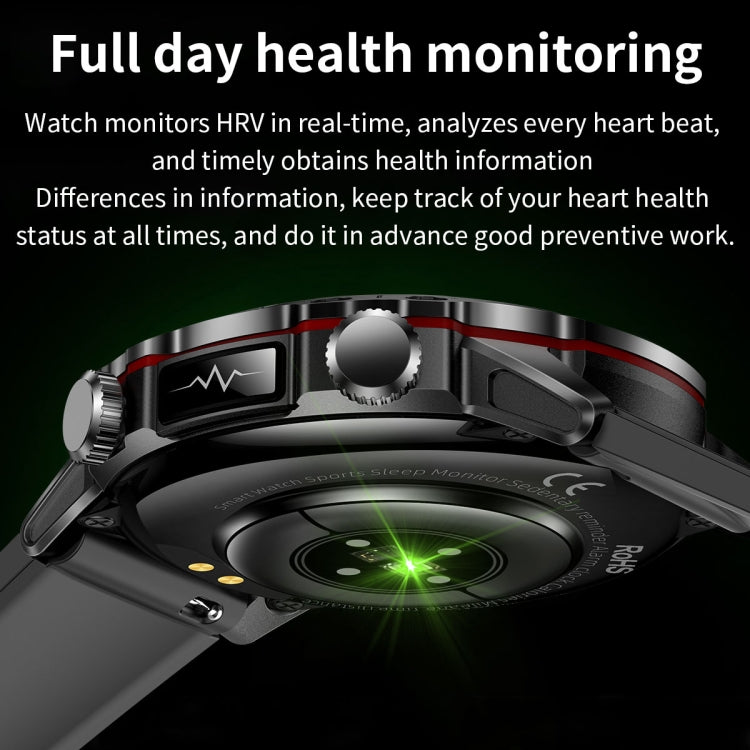 ET482 1.43 inch AMOLED Screen Sports Smart Watch Support Bluethooth Call /  ECG Function(Red Silicone Band) - Smart Watches by buy2fix | Online Shopping UK | buy2fix