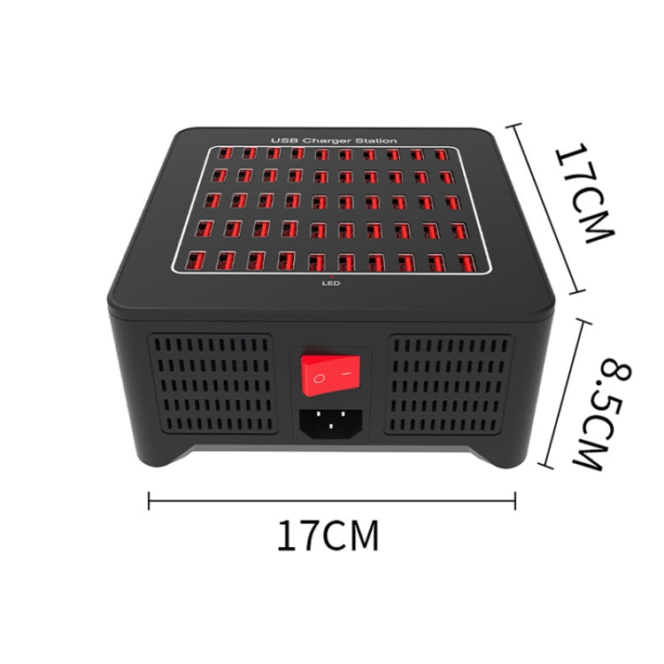 YFY-A77 250W 50 Ports USB Smart Charging Station(US Plug) - Multifunction Charger by buy2fix | Online Shopping UK | buy2fix