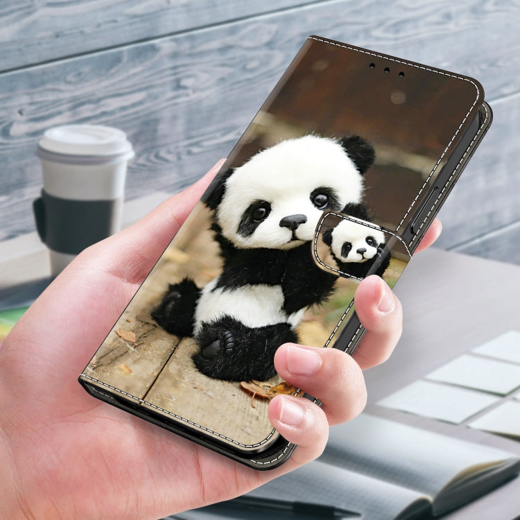 For Samsung Galaxy S24+ 5G Crystal Painted Leather Phone case(Panda) - Galaxy S24+ 5G Cases by buy2fix | Online Shopping UK | buy2fix