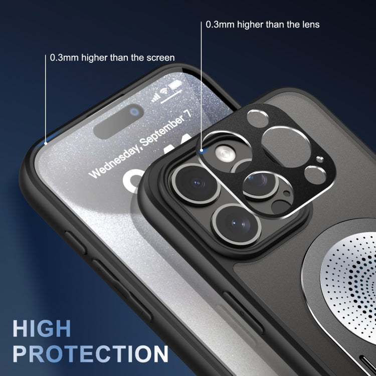 For iPhone 16 Pro Max Heat Dissipation Aromatherapy Holder Phone Case(Silver) - iPhone 16 Pro Max Cases by buy2fix | Online Shopping UK | buy2fix