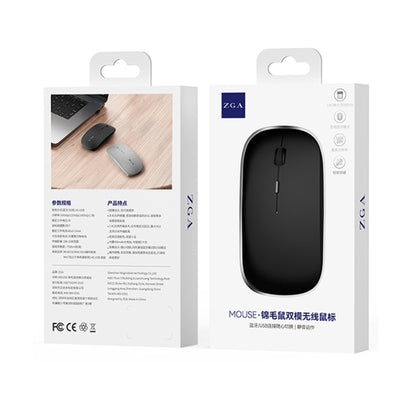 ZGA Chinchilla Dual Mode Wireless 2.4G + Bluetooth 5.0 Mouse(Silver) - Wireless Mice by ZGA | Online Shopping UK | buy2fix