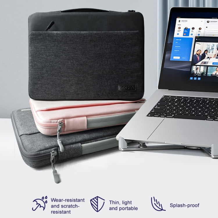 ZGA BG-01 Waterproof Laptop Handbag, Size:16 inch(Grey) - 15.6 - 17 inch by ZGA | Online Shopping UK | buy2fix