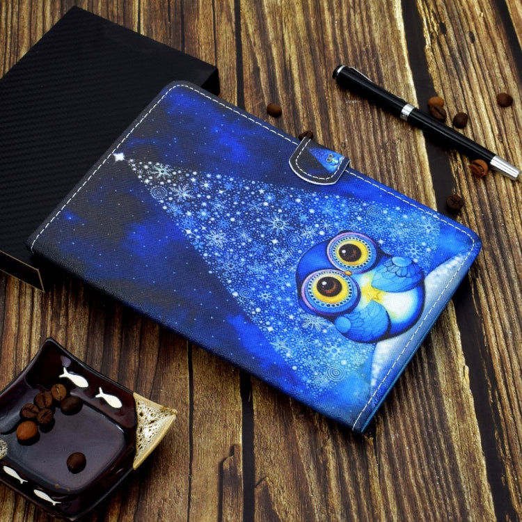 For Lenovo Tab M11 / Xiaoxin Pad 11 2024 Colored Drawing Stitching Smart Leather Tablet Case(Night Sky Owl) - Lenovo by buy2fix | Online Shopping UK | buy2fix