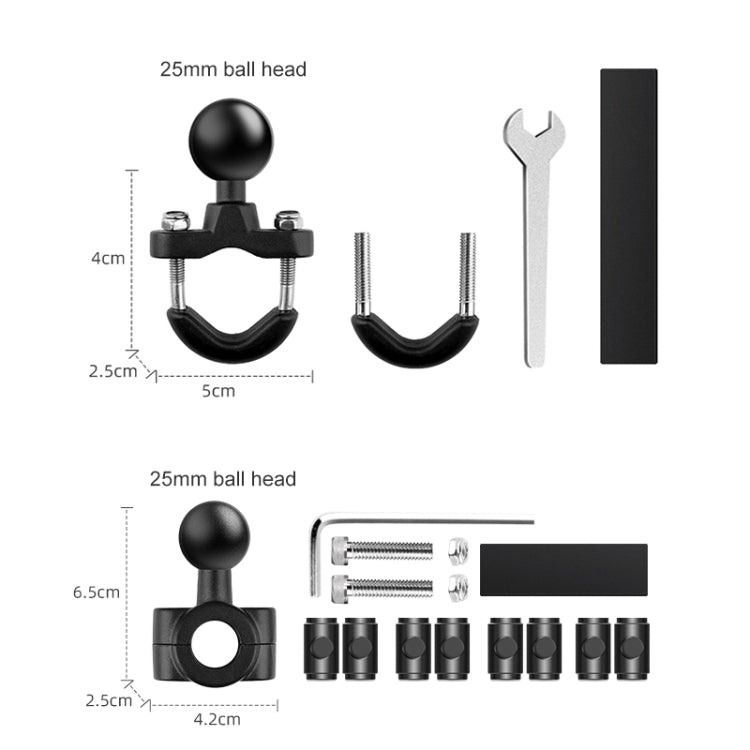 9 in 1 Wrench O-Type Mount Crabs Kit Motorcycle Clamps Handlebar Fixed Mount - Holder by buy2fix | Online Shopping UK | buy2fix