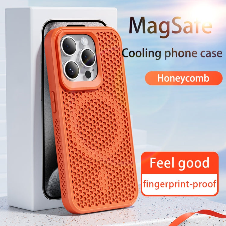 For iPhone 16 MagSafe Magnetic Heat Dissipation Phone Case(Orange) - iPhone 16 Cases by buy2fix | Online Shopping UK | buy2fix