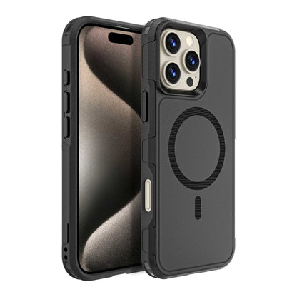 For iPhone 16 Pro Max RedPepper Armor Magsafe PC Hybrid TPU Phone Case(Black) - iPhone 16 Pro Max Cases by RedPepper | Online Shopping UK | buy2fix