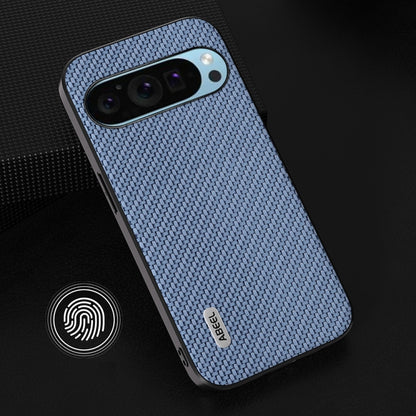 For Google Pixel 9 ABEEL Carbon Fiber Texture Protective Phone Case(Light Blue) - Google Cases by buy2fix | Online Shopping UK | buy2fix