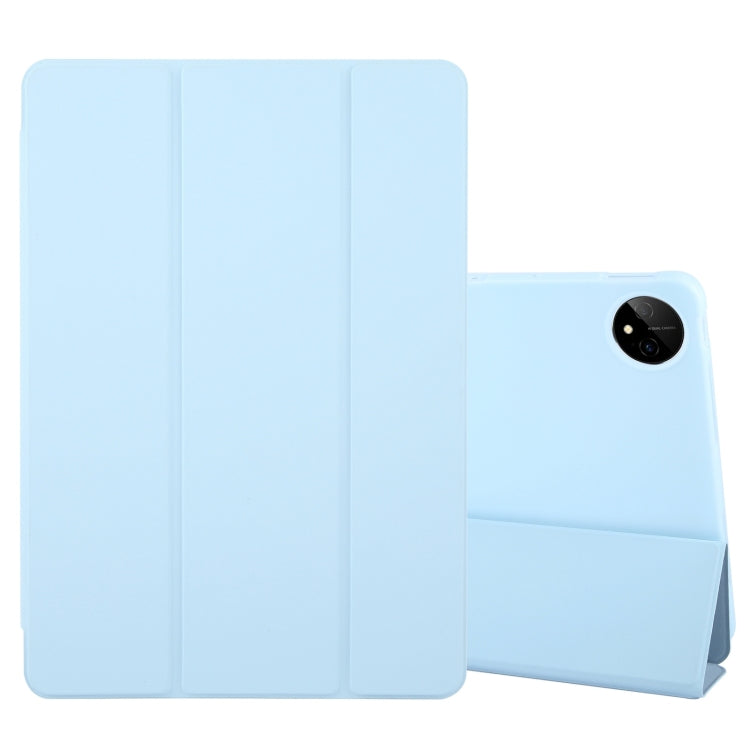 For Huawei MatePad Pro 11 2022/2024 Tri-fold Silicone Leather Tablet Case(Ice Blue) - Huawei by buy2fix | Online Shopping UK | buy2fix