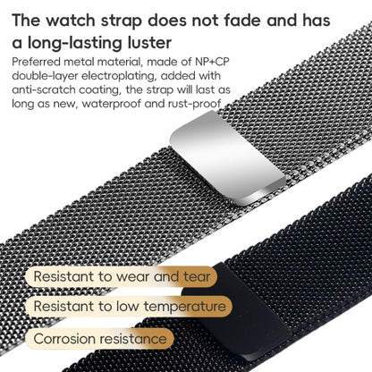 For Apple Watch Series 2 42mm ZGA Milanese Magnetic Metal Watch Band(Silver) - Watch Bands by ZGA | Online Shopping UK | buy2fix