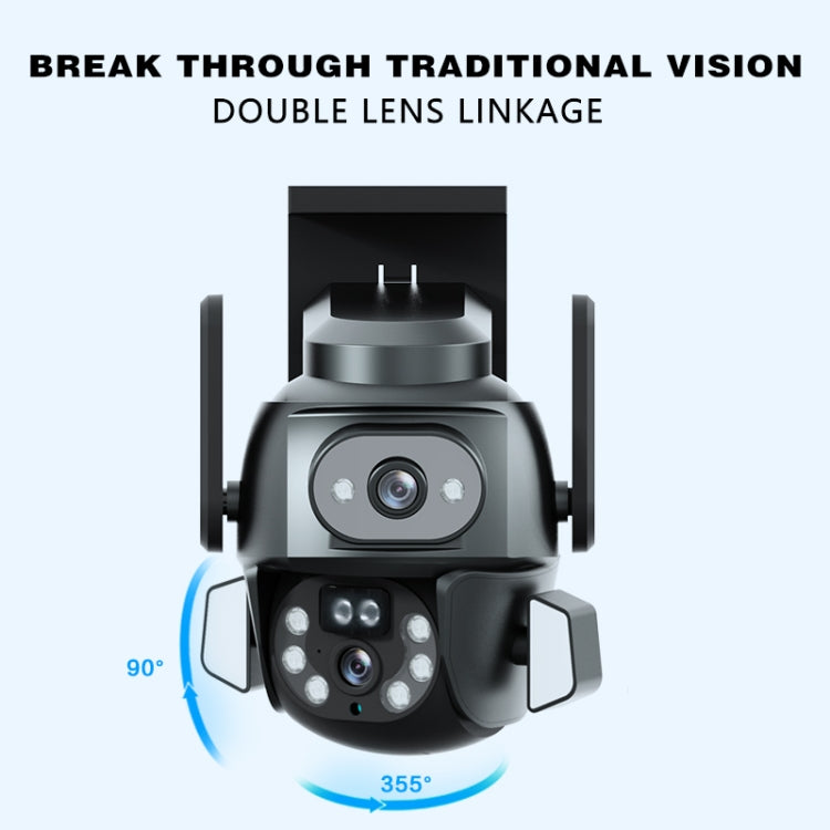 Q821 4MP Binocular Zoom Dual Light Source Outdoor IP67 Waterproof WiFi Camera(EU Plug) - Dome Camera by buy2fix | Online Shopping UK | buy2fix