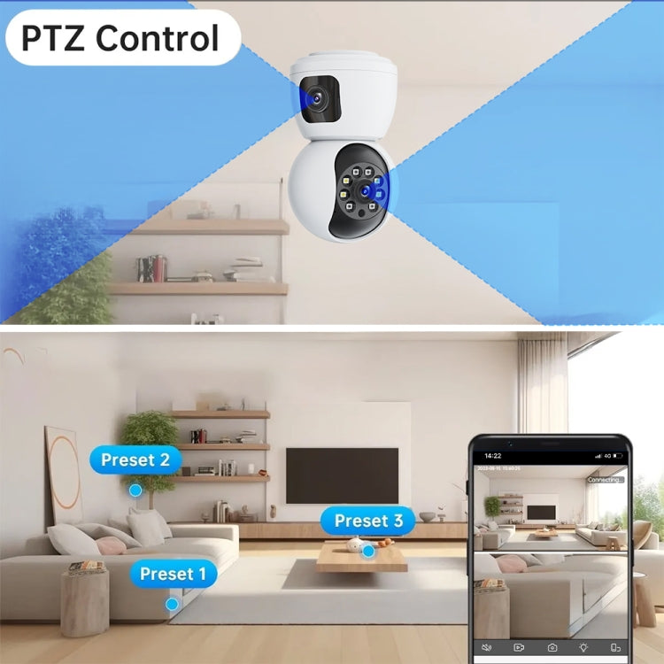 Y6203 4MP Zoom HD Indoor Waterproof Smart WiFi Camera, Specification:UK Plug(White) - Wireless Camera by buy2fix | Online Shopping UK | buy2fix