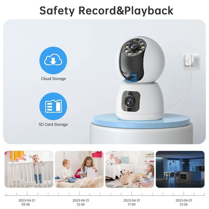 Y6203 4MP Zoom HD Indoor Waterproof Smart WiFi Camera, Specification:AU Plug(White) - Wireless Camera by buy2fix | Online Shopping UK | buy2fix