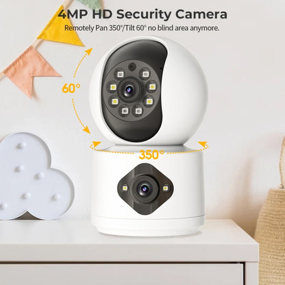 Y6204 4MP Zoom HD Indoor Waterproof Smart WiFi Camera, Specification:AU Plug(White) - Wireless Camera by buy2fix | Online Shopping UK | buy2fix