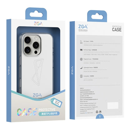 For iPhone 16 ZGA Clear TPU Shockproof Phone Case(Transparent) - iPhone 16 Cases by ZGA | Online Shopping UK | buy2fix