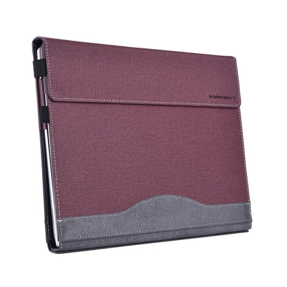 For Lenovo ThinkPad X1 Carbon Gen 11 Cloth Texture Laptop Leather Protective Case(Wine Red) - Other by buy2fix | Online Shopping UK | buy2fix