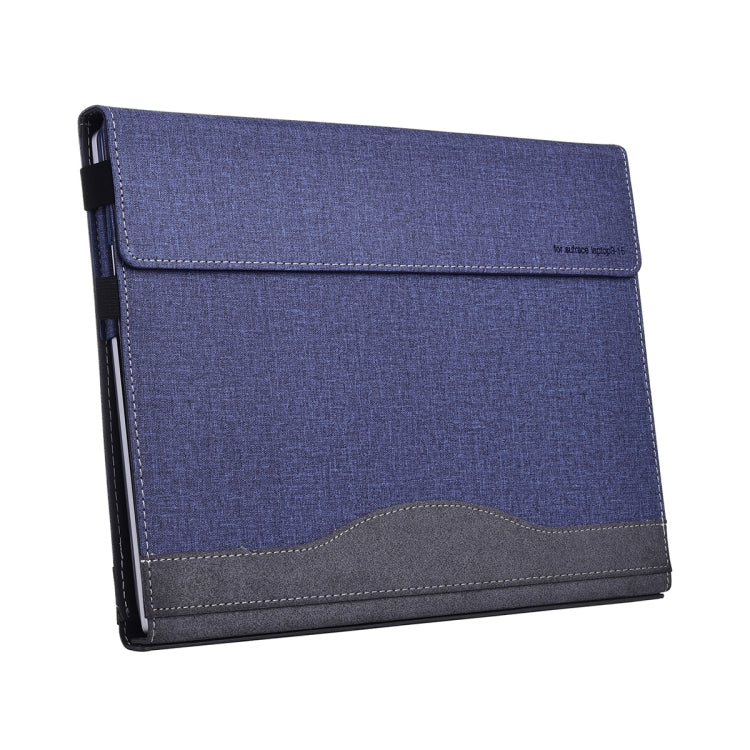 For Lenovo ThinkPad X1 Yoga Gen 8 14 inch Cloth Texture Laptop Leather Protective Case(Deep Blue) - Other by buy2fix | Online Shopping UK | buy2fix