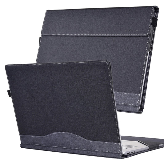 For Lenovo ThinkPad X1 Yoga Gen 5 Cloth Texture Laptop Leather Protective Case(Black) - Other by buy2fix | Online Shopping UK | buy2fix