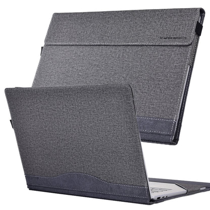 For Lenovo ThinkPad X1 Yoga Gen 6 Cloth Texture Laptop Leather Protective Case(Space Ash) - Other by buy2fix | Online Shopping UK | buy2fix