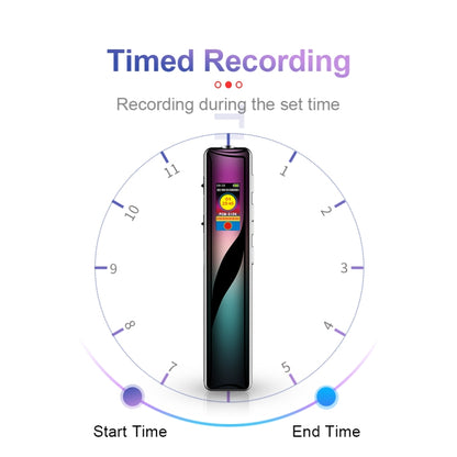 JNN Q33 HD Color Screen Stick Shape Portable Voice Recording Pen, Memory:8GB(Black) - Recording Pen by JNN | Online Shopping UK | buy2fix