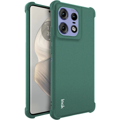 For Motorola Edge 50 Pro imak Shockproof Airbag TPU Phone Case(Matte Green) - Motorola Cases by imak | Online Shopping UK | buy2fix