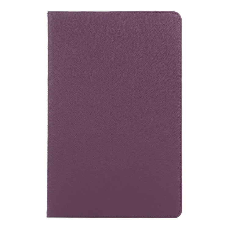 For iPad Air 11 2024 360 Degree Rotation Litchi Texture Leather Tablet Case with Holder(Purple) - iPad Air 11 2024 Cases by buy2fix | Online Shopping UK | buy2fix