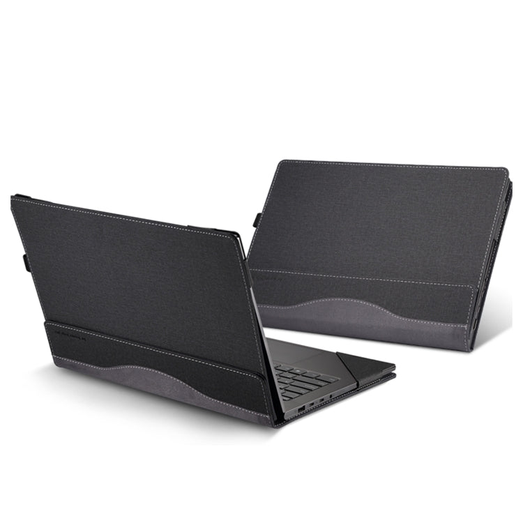 For HP Pro X360 435 13.3 inch G10 Leather Laptop Shockproof Protective Case(Black) - Screen & Keyboard Cover by buy2fix | Online Shopping UK | buy2fix