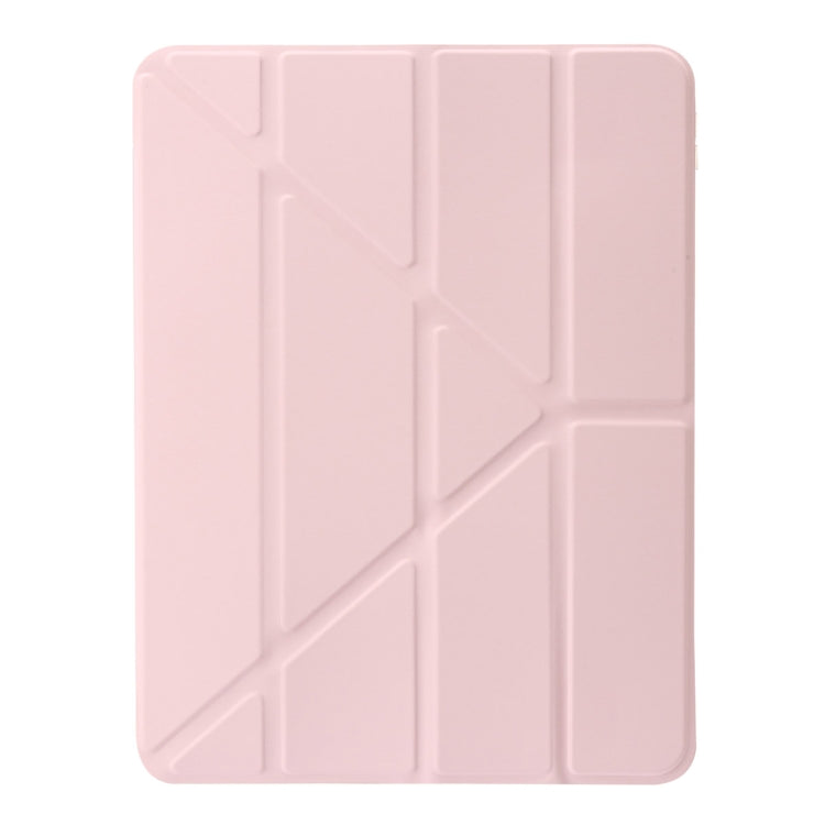 For iPad Air 13 2024 Clear Acrylic Deformation Leather Tablet Case(Pink) - iPad Air 13 2024 Cases by buy2fix | Online Shopping UK | buy2fix