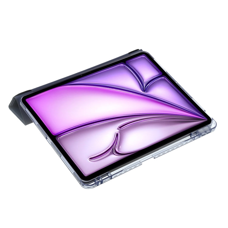 For iPad Air 13 2024 Clear Acrylic Deformation Leather Tablet Case(Dark Blue) - iPad Air 13 2024 Cases by buy2fix | Online Shopping UK | buy2fix