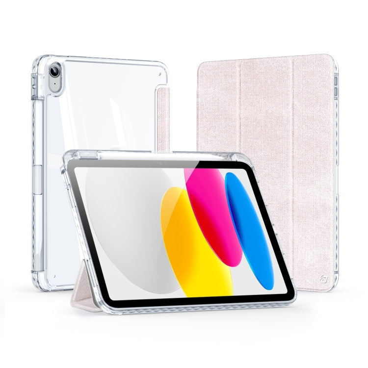 For iPad 10th Gen 10.9 2022 DUX DUCIS Unid Series PU+TPU Smart Tablet Case(Pink) - iPad 10th Gen 10.9 Cases by DUX DUCIS | Online Shopping UK | buy2fix